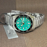Seiko 5 Sports SKX Midi Automatic Teal Dial Silver Steel Strap Watch For Men - SRPK33K1 Buy Now By Seiko