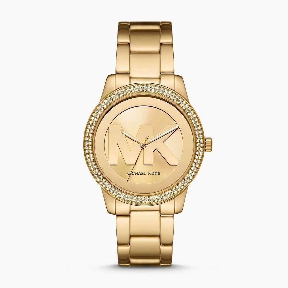 Michael Kors Tibby Three Hand Gold Dial Gold Steel Strap Watch For Women - MK6879 Buy Now By Michael Kors