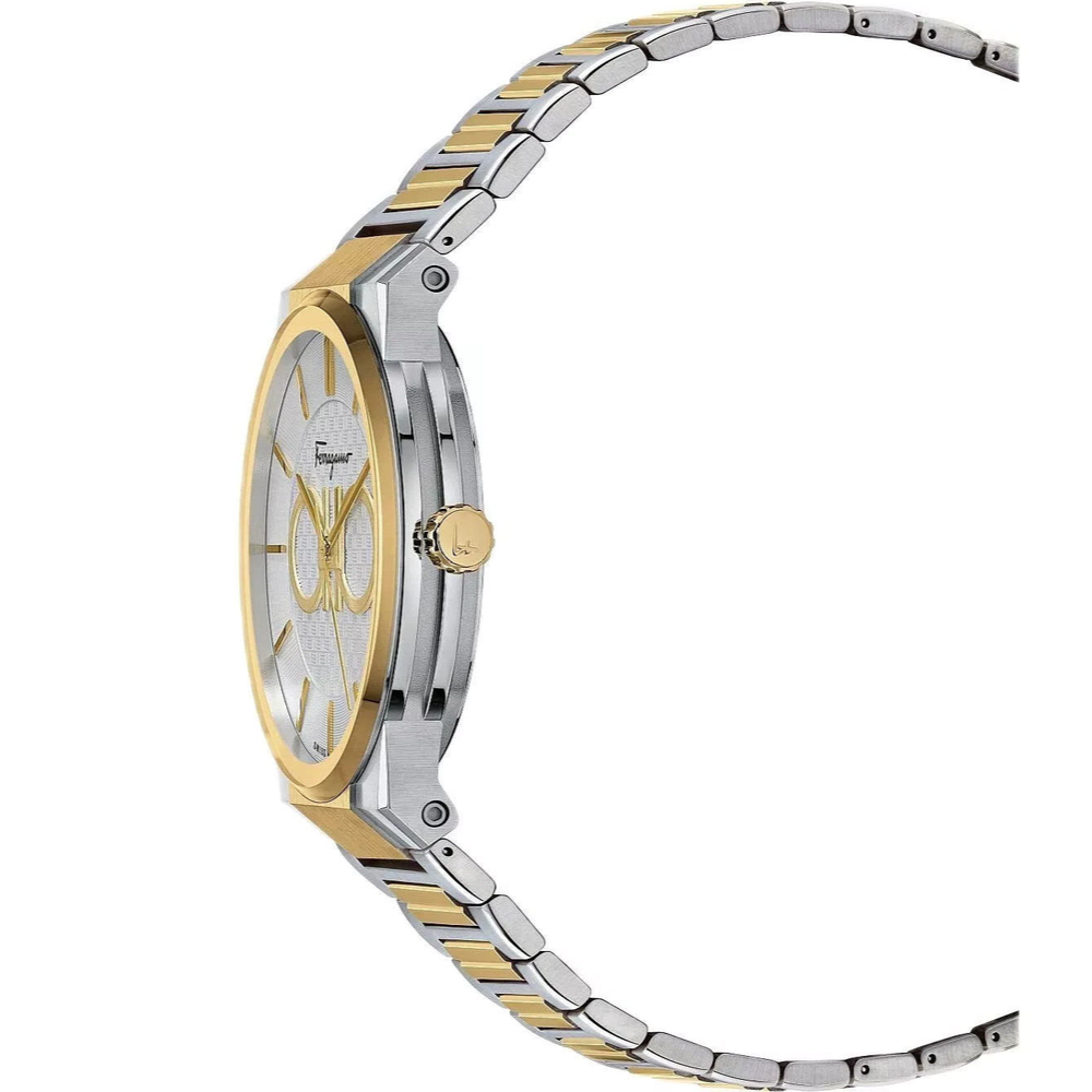 Salvatore Ferragamo Sapphire Silver Dial Two Tone Steel Strap Watch for Men - SFHP00520 Buy Now By Salvatore Ferragamo