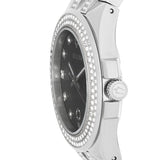 Bulova Crystal Collection Black Dial Silver Steel Strap Watch for Men - 96K102 Buy Now By Bulova