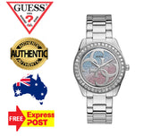 Guess G Twist Diamonds Silver Dial Silver Steel Strap Watch For Women - W1201L1 Buy Now By Guess