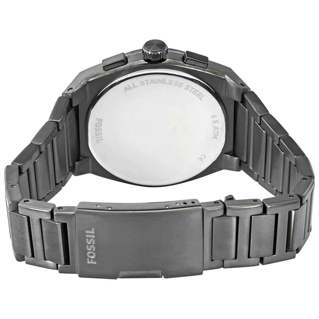 Fossil Everett Chronograph Grey Dial Grey Steel Strap Watch for Men - FS5830 Buy Now By Fossil
