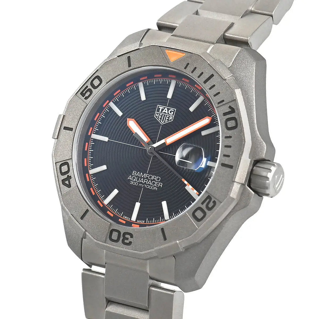 Tag Heuer Aquaracer Bamford Automatic Black Dial Grey Steel Strap Watch for Men - WAY208F.BF0638 Buy Now By Tag Heuer