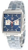 Tag Heuer Monaco Automatic Chronograph Blue Dial Silver Steel Strap Watch for Men - CBL2111.BA0644 Buy Now By Tag Heuer