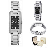 Burberry Heritage Black Dial Silver Steel Strap Watch For Women - BU9601 Buy Now By Burberry