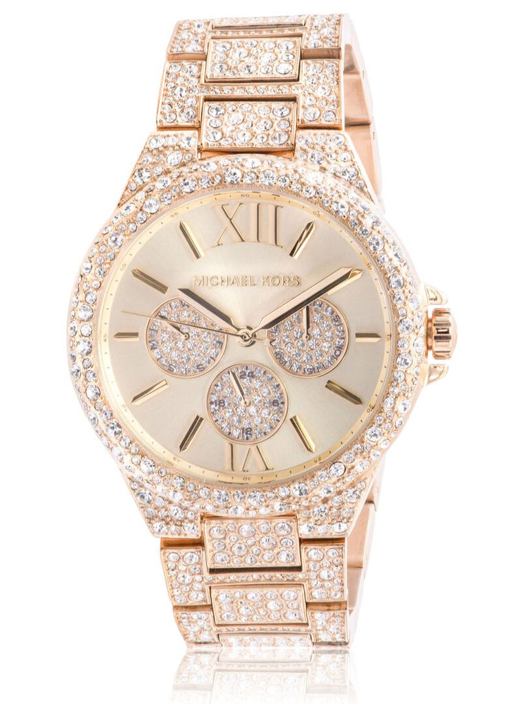 Michael Kors Camille Pavé Crystals Gold Dial Gold Steel Strap Watch for Women - MK6958 Buy Now By Michael Kors