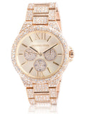 Michael Kors Camille Pavé Crystals Gold Dial Gold Steel Strap Watch for Women - MK6958 Buy Now By Michael Kors