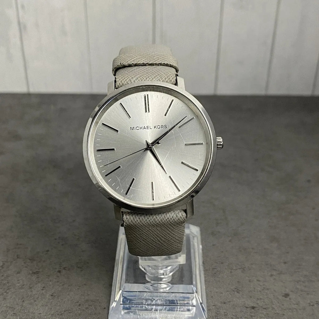 Michael Kors Jaryn Quartz Silver Dial Grey Leather Strap Watch For Women - MK2470 Buy Now By Michael Kors
