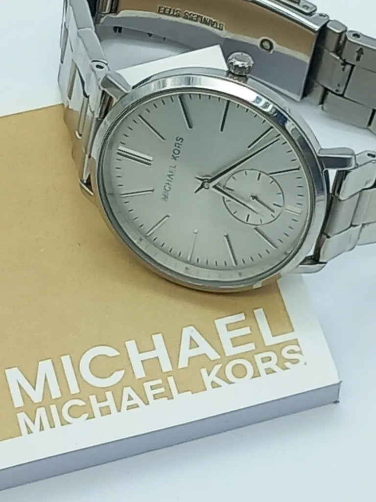 Michael Kors Jaryn Quartz Silver Dial Silver Steel Strap Watch For Women - MK3499 Buy Now By Michael Kors