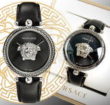 Versace Palazzo Empire Black Dial Black Leather Strap Watch for Women - VCO060017 Buy Now By Versace