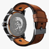 Diesel Mr Daddy Chronograph Grey Dial Brown Leather Strap Watch For Men - DZ7413 Buy Now By Diesel