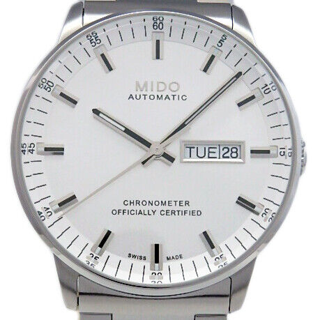 Mido Commander II Automatic Chronometer Silver Dial Silver Steel Strap Watch For Men - M021.431.11.031.00 Buy Now By Mido