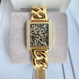 Michael Kors Emery Three Hand Leopard Print Gold Dial Gold Steel Strap Watch For Women - MK7437 Buy Now By Michael Kors