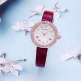 Emporio Armani Rosa Two Hand White Dial Red Leather Strap Watch For Women - AR11357 Buy Now By Emporio Armani