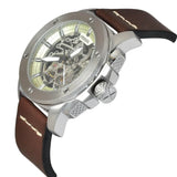 Fossil Modern Machine Automatic Skeleton White Dial Brown Leather Strap Watch for Women - ME3083 Buy Now By Fossil