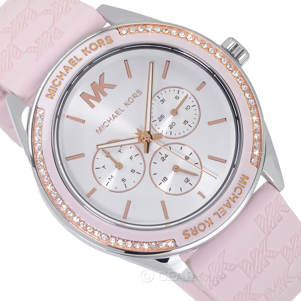 Michael Kors Jessa Quartz Silver Dial Pink Silicone Strap Watch For Women - MK7268 Buy Now By Michael Kors