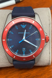 Emporio Armani Sigma Quartz Blue Dial Blue Silicone Strap Watch For Men - AR11217 Buy Now By Emporio Armani