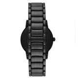 Emporio Armani Meccanico Skeleton Black Dial Black Steel Strap Watch For Men - AR60045 Buy Now By Emporio Armani