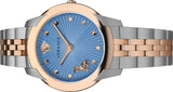 Versace Audrey Quartz Blue Dial Two Tone Steel Strap Watch for Women - VELR00619 Buy Now By Versace