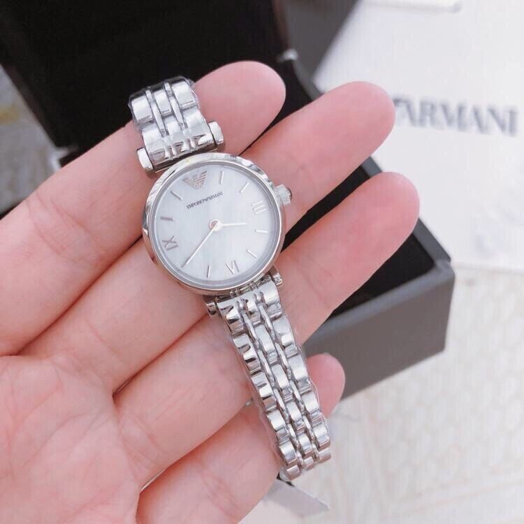 Emporio Armani Gianni T Bar Quartz Silver Dial Silver Steel Strap Watch For Women - AR1935 Buy Now By Emporio Armani