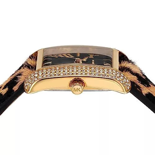 Michael Kors Emery Quartz Diamonds Black Dial Cheetah Print Leather Strap Watch For Women - MK7387 Buy Now By Michael Kors