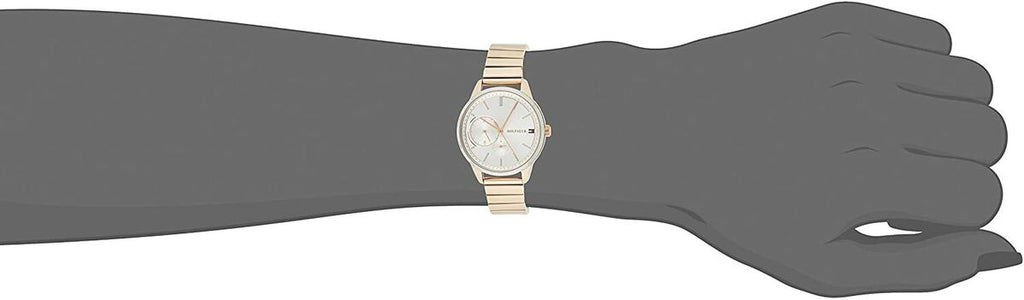 Tommy Hilfiger Brooke Silver Dial Rose Gold Steel Strap Watch for Women - 1782021 Buy Now By Tommy Hilfiger
