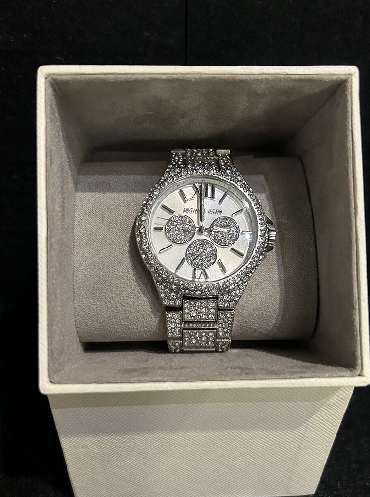 Michael Kors Camille Multifunction Crystals Silver Dial Silver Steel Strap Watch for Women - MK6957 Buy Now By Michael Kors