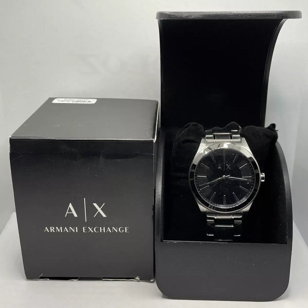 Armani Exchange Nico Analog Black Dial Silver Steel Strap Watch For Men - AX2320 Buy Now By Armani Exchange
