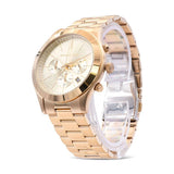 Michael Kors Slim Runway Chronograph Gold Dial Gold Steel Strap Watch For Men - MK8909 Buy Now By Michael Kors