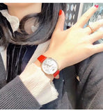 Emporio Armani Kappa Classic Quartz Silver Dial Red Leather Strap Watch For Women - AR11114 Buy Now By Emporio Armani