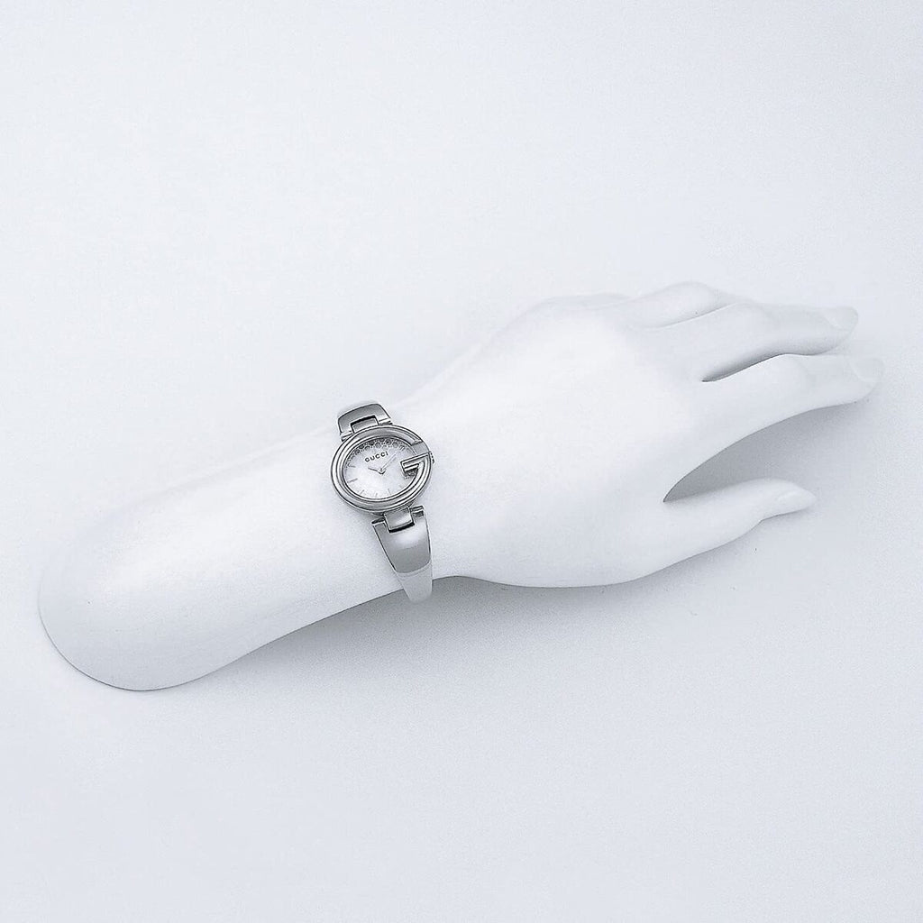 Gucci Guccissima Quartz Silver Dial Silver Steel Strap Watch For Women - YA134511 Buy Now By Gucci