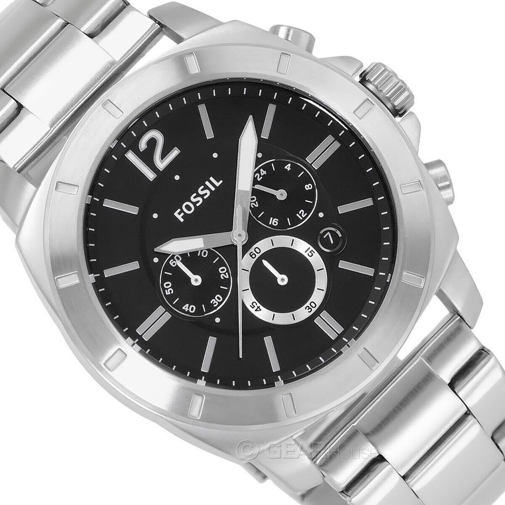 Fossil Machine Chronograph Black Dial Silver Steel Strap Watch for Men - FS4776 Buy Now By Fossil