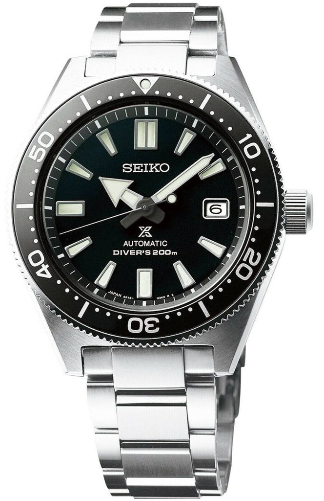 Seiko Prospex Automatic Diver Black Dial Silver Steel Strap Watch For Men - SPB051J1 Buy Now By Seiko