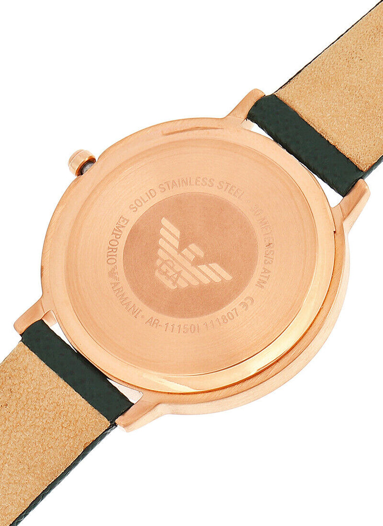 Emporio Armani Dress Quartz White Dial Brown Leather Strap Watch For Men - AR11011 Buy Now By Emporio Armani