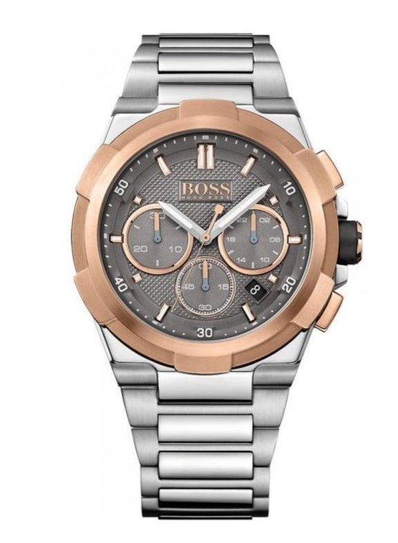 Hugo Boss Supernova Grey Dial Silver Steel Strap Watch for Men - 1513362 Buy Now By Hugo Boss