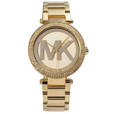 Michael Kors Parker Diamonds Gold Dial Gold Steel Strap Watch for Women - MK5784 Buy Now By Michael Kors