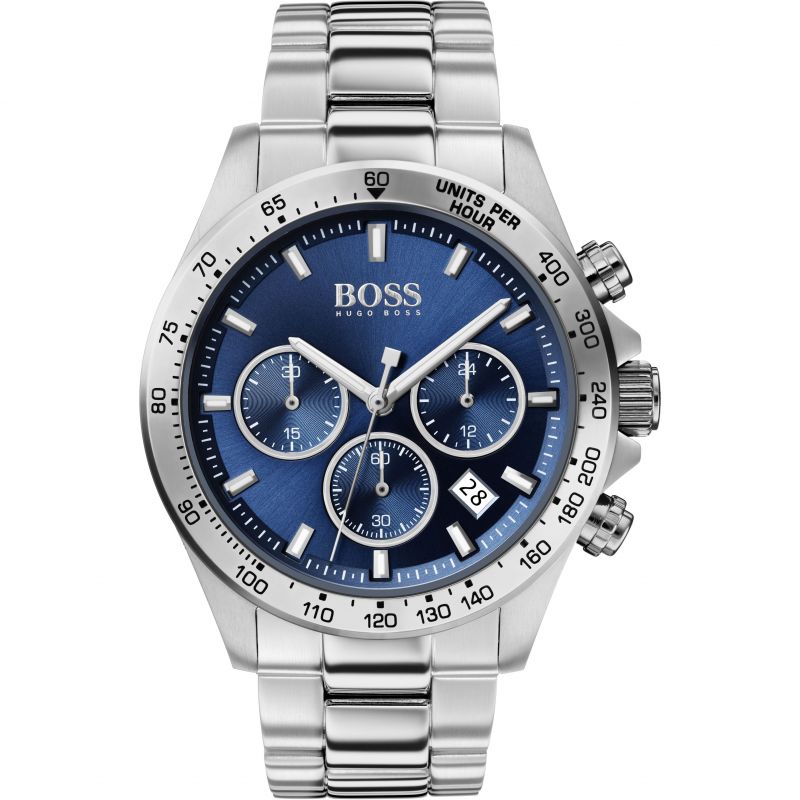 Hugo Boss Hero Sport Blue Dial Silver Steel Strap Watch for Men - 1513755 Buy Now By Hugo Boss