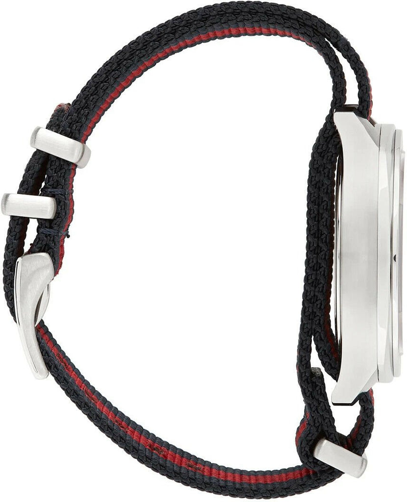 Gucci GG2570 Quartz Blue Dial Blue & Red Nylon Strap Watch For Men - YA142304 Buy Now By Gucci