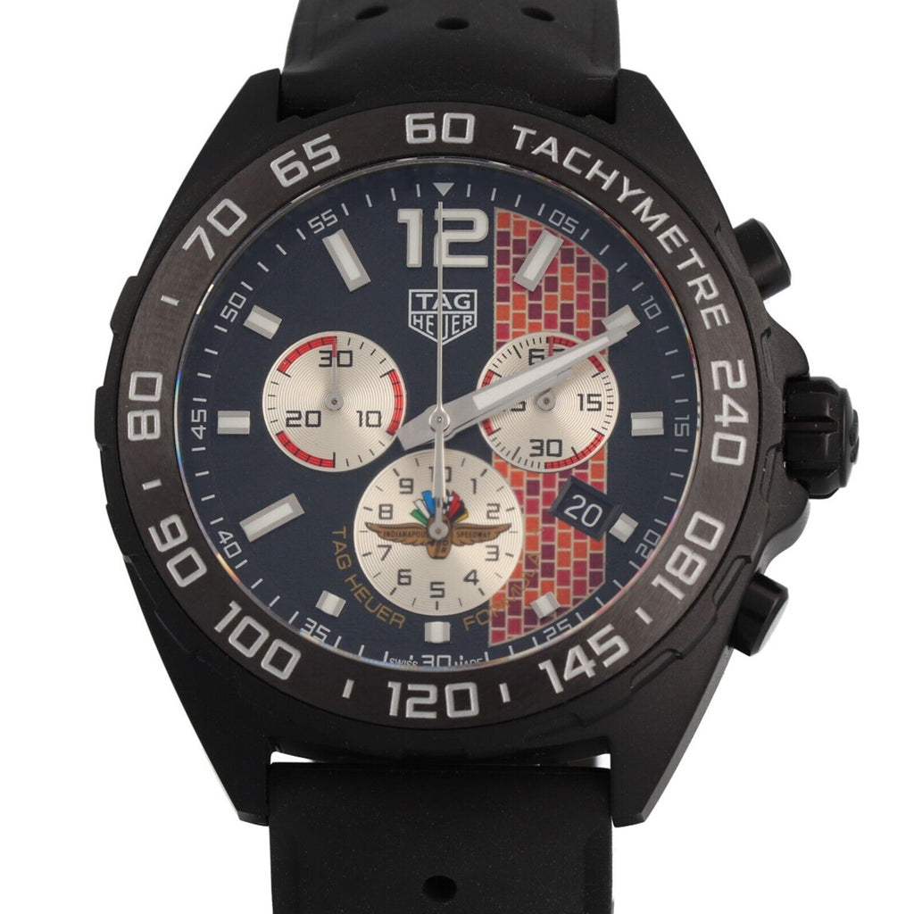 Tag Heuer Formula 1 Indy 500 Limited Edition Chronograph Black Dial Black Rubber Strap Watch for Men - CAZ101AD.FT8024 Buy Now By Tag Heuer