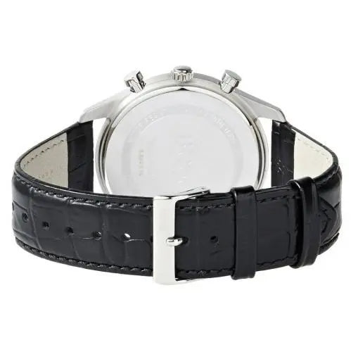 Hugo Boss Ambassador Chronograph Quartz Black Dial Black Leather Strap Watch For Men - HB1513194 Buy Now By Hugo Boss