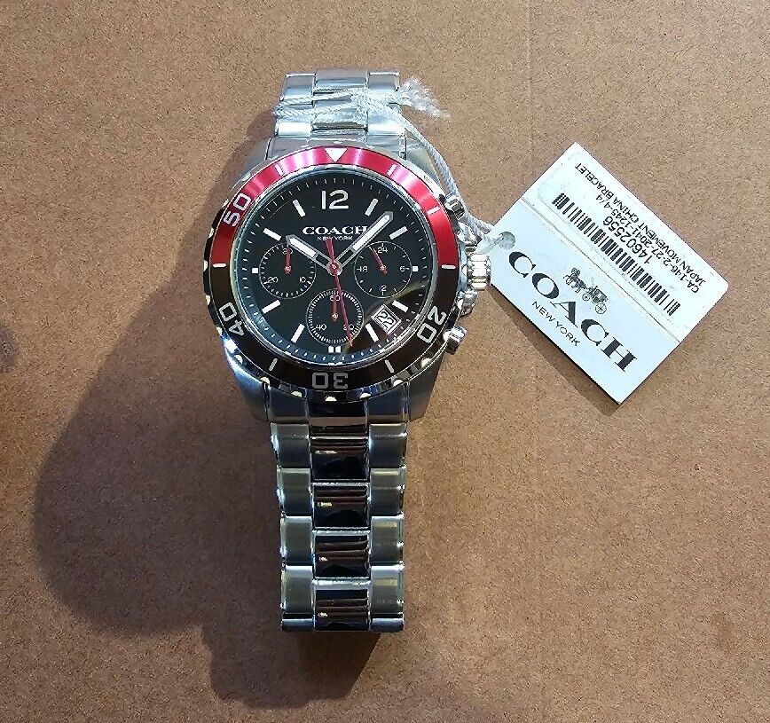 Coach Kent Black Dial Silver Steel Strap Watch for Men - 14602556 Buy Now By Coach