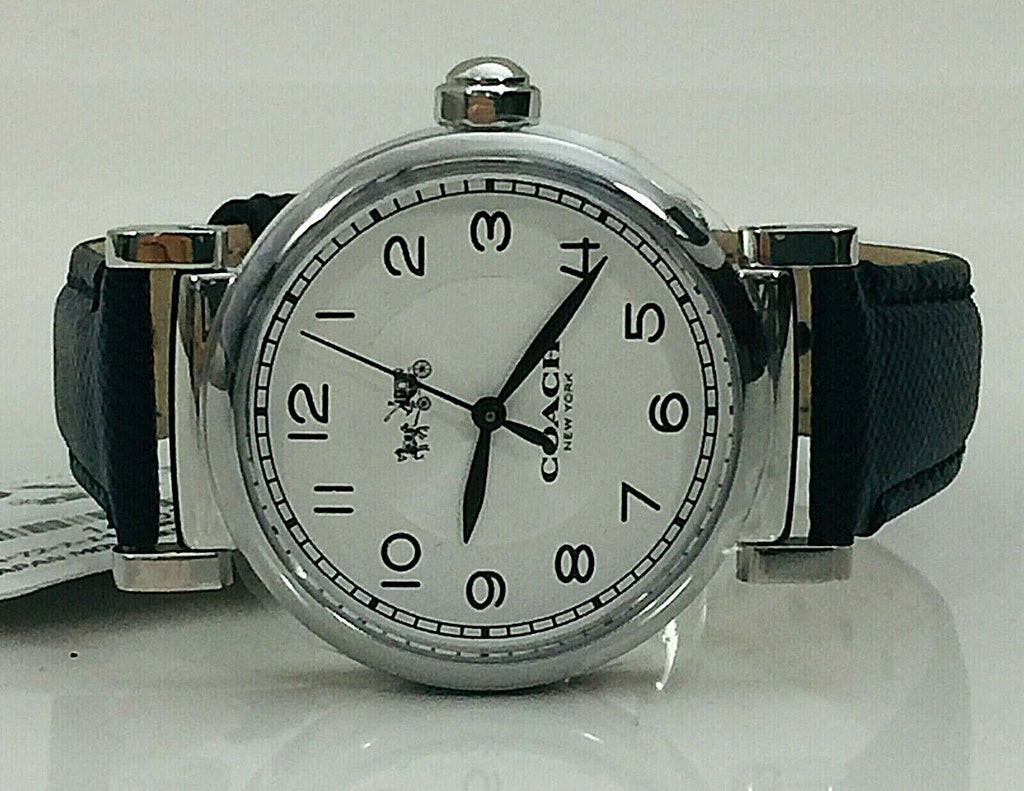 Coach Madison White Dial Black Leather Strap Watch for Women - 14502406 Buy Now By Coach