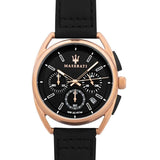 Maserati Trimarano Chronograph Black Dial Leather Strap Watch For Men - R8871632002 Buy Now By Maserati