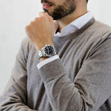 Tag Heuer Aquaracer Automatic Black Dial Silver Steel Strap Watch for Men - WAY2010.BA0927 Buy Now By Tag Heuer