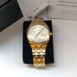 Bulova Multifunction White Dial Gold Steel Strap Watch for Men - 97C105 Buy Now By Bulova