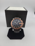 Gucci G Chrono Black Dial Brown Leather Strap Watch For Men - YA101202 Buy Now By Gucci