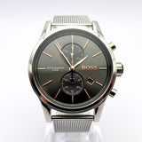 Hugo Boss Jet Chronograph Grey Dial Silver Mesh Bracelet Watch for Men - 1513440 Buy Now By Hugo Boss