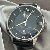 Tissot Chemin Des Tourelles Powermatic 80 Blue Dial Blue Leather Strap Watch for Men - T099.407.16.048.00 Buy Now By Tissot