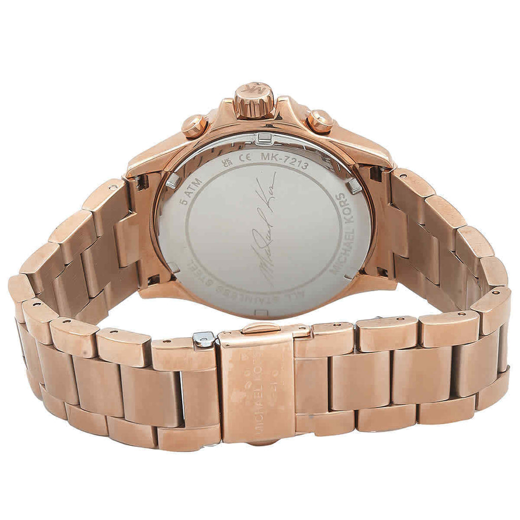 Michael Kors Everest Chronograph Silver Dial Rose Gold Steel Strap Watch For Women - MK7213 Buy Now By Michael Kors