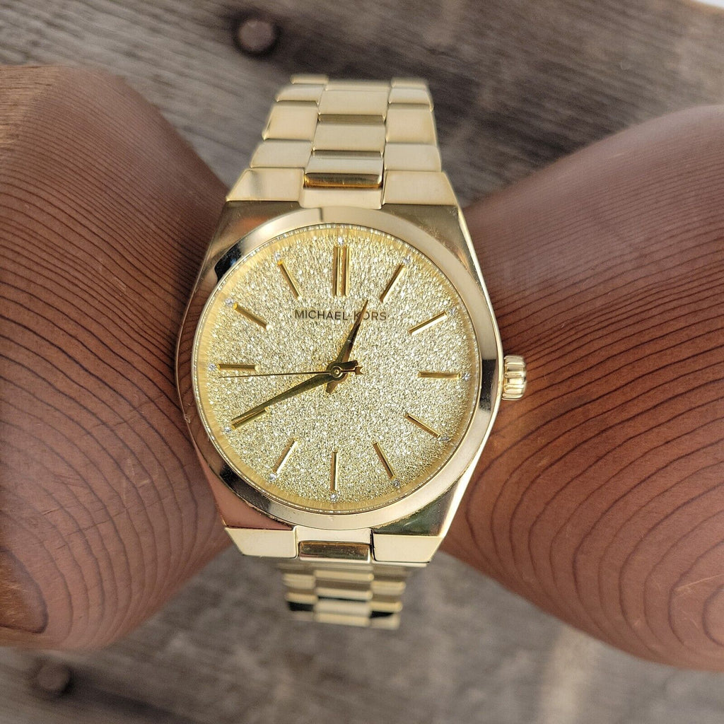 Michael Kors Channing Quartz Gold Dial Gold Steel Strap Watch For Women - MK6623 Buy Now By Michael Kors